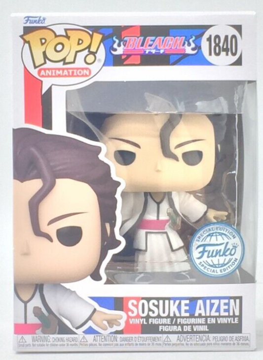 Funko Pop! Bleach - Sosuke Aizen 1840 Funko Special Edition Figure + Pop Protector