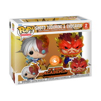 Funko POP! Animation: My Hero Academia 2 pack - SHOTO Todoroki & Endeavor crunchyroll exclusive + PROTECTOR!