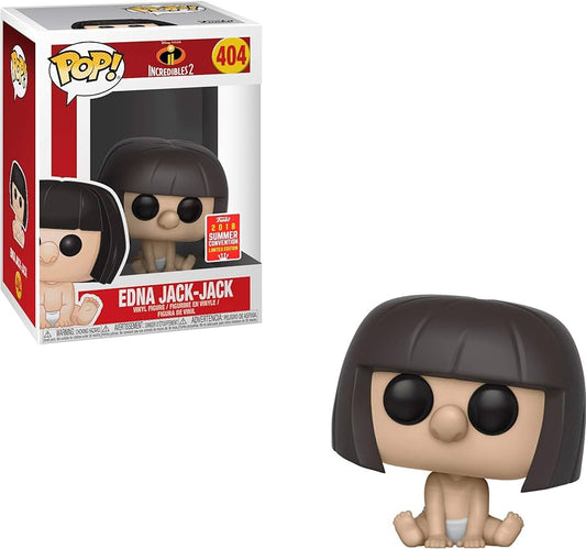 Funko Pop! Disney Pixar Incredibles 2 Edna Jack-Jack 404 2018 Summer Convention Exclusive (VAULTED) + Free Protector
