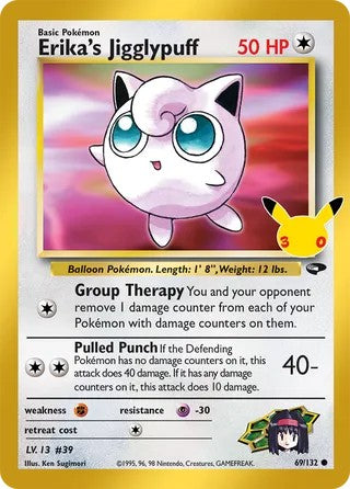 Pokemon TCG! Erika's Jigglypuff 2026 30th Celebration #69/132 Near Mint