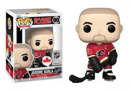 Funko Pop! Hockey NHL Calgary Flames Jarome Iginla 90 Canada Exclusive + Free Protector