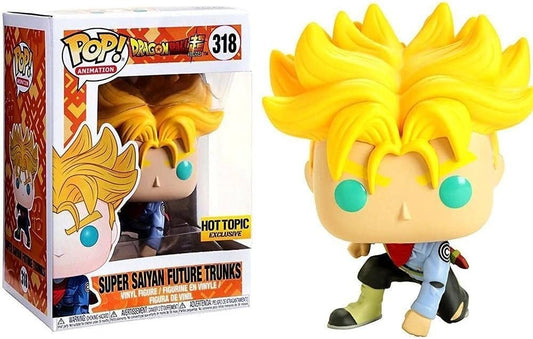 Funko Pop! Dragon Ball Super Super Saiyan Future Trunks 318 Hot Topic Exclusive + Protector