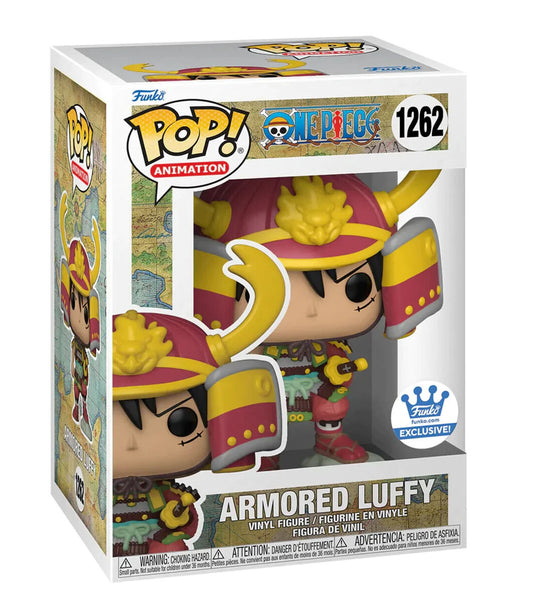 Funko POP! Animation: One Piece - Armored Luffy Funko Shop Exclusive 1262 + PROTECTOR!