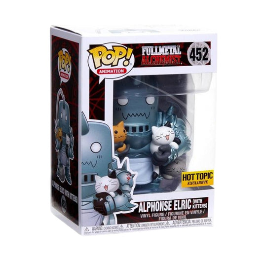 Funko Pop! Fullmetal Alchemist Alphonse Elric (with kittens) 452 Hot Topic Exclusive + Free Protector