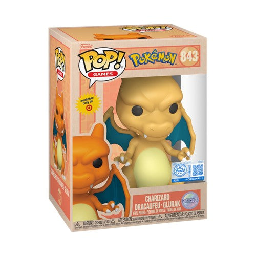 Funko Pop! Pokemon - Charizard 843 Soft Colour Funko Special Edition Figure + Pop Protector