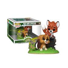 Funko Pop! Disney The Fox and the Hound - Tod and Copper 1707 Moment Figure + Pop Protector