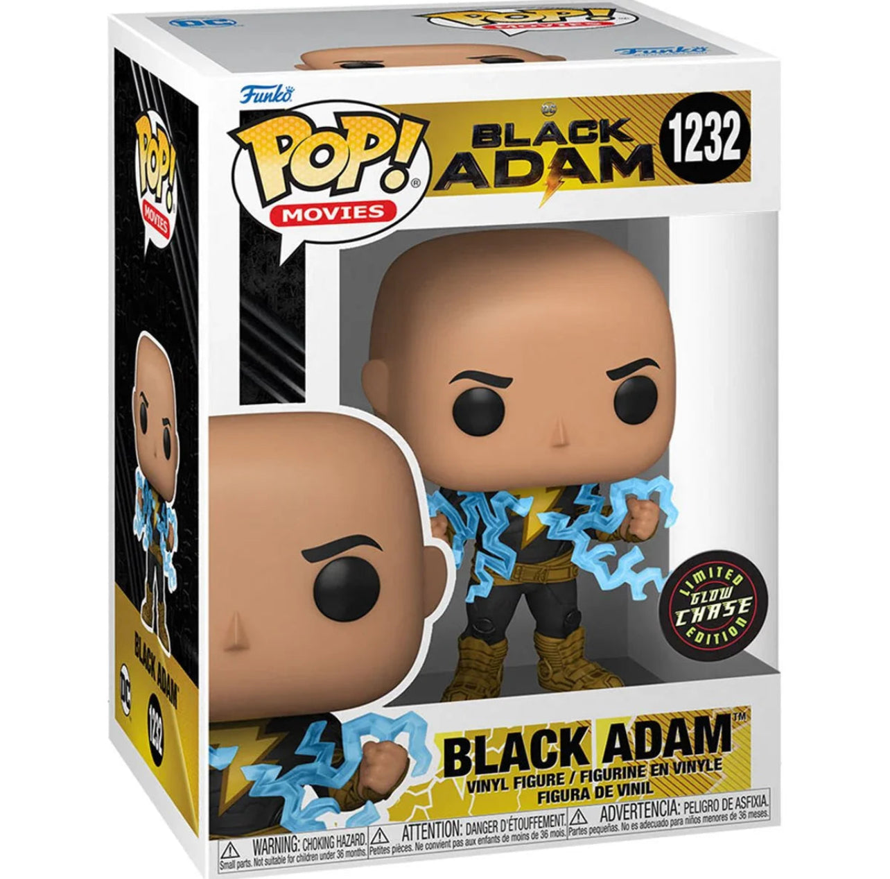 Funko Pop! DC Black Adam 1232 GLOW CHASE + Free Protector