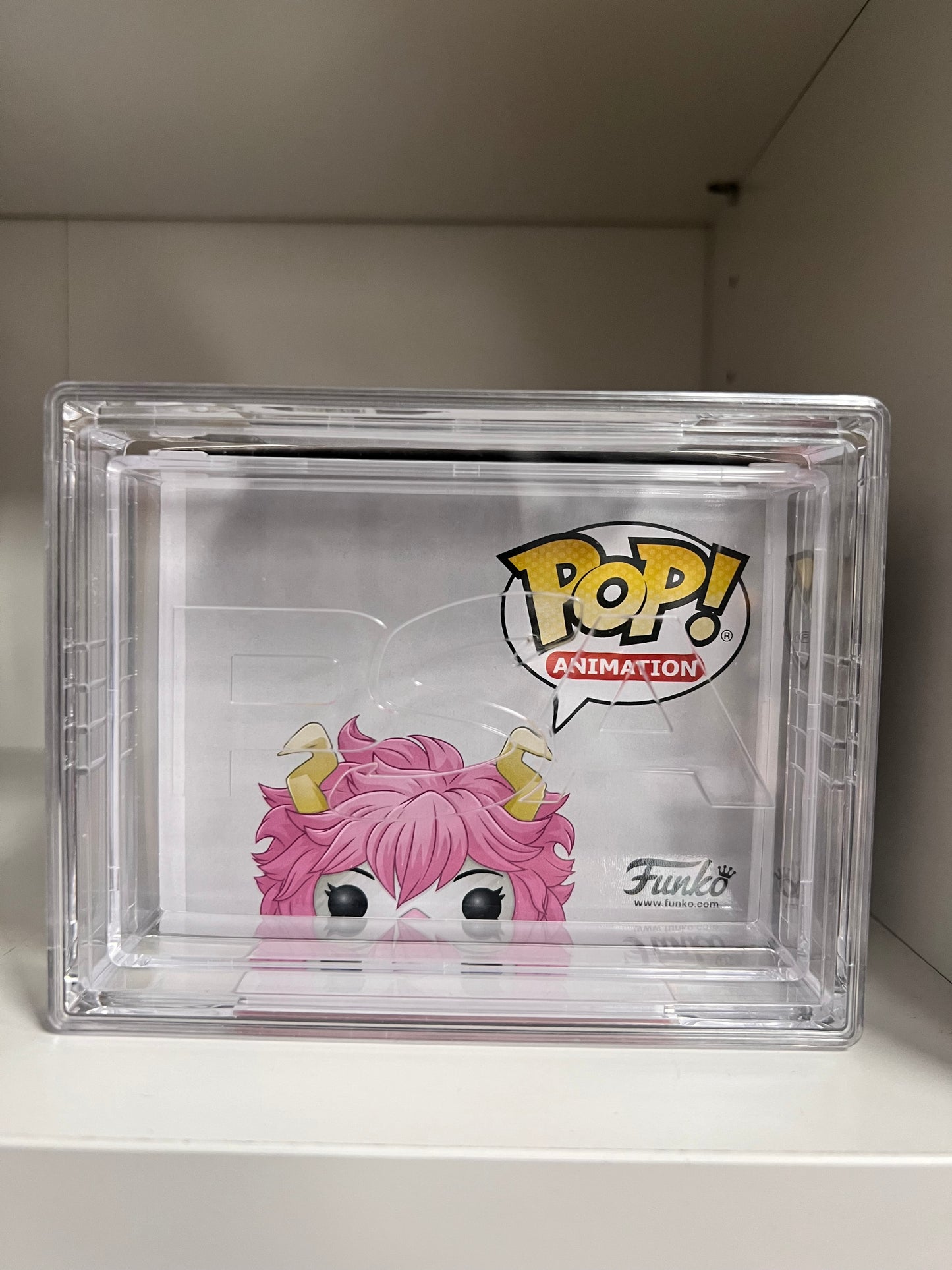 Funko Pop! My Hero Academia Mina Ashido Metallic 790 Funko Insider Club Figure Signed by Caitlin Glass PSA Authenticated