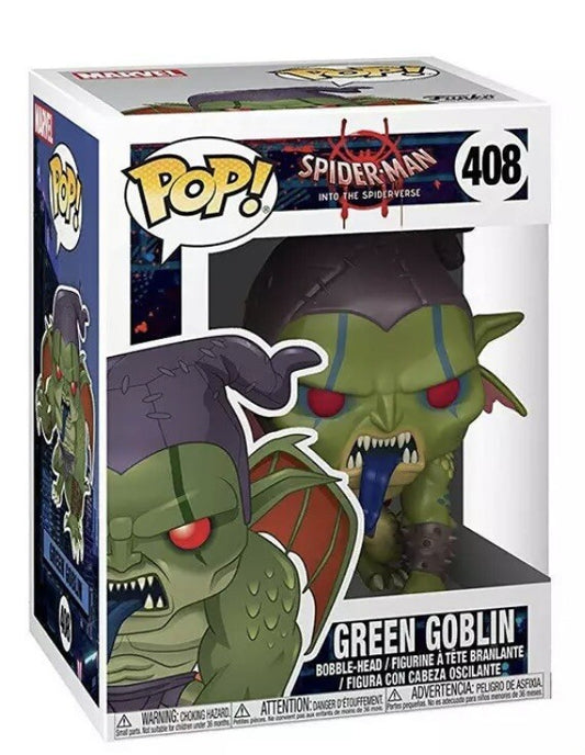 Funko Pop! Marvel Spider-Man Into The Spider-Verse : Green Goblin 408 + Pop Protector