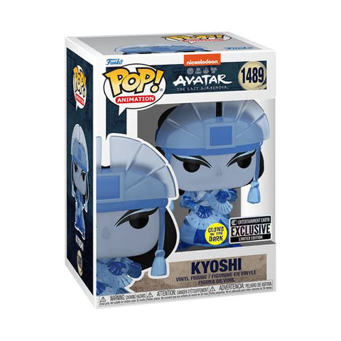 Funko Pop! Nickelodeon Avatar The Last Airbender Kyoshi Glows in the Dark Entertainment Earth Exclusive 1489 + Free Protector