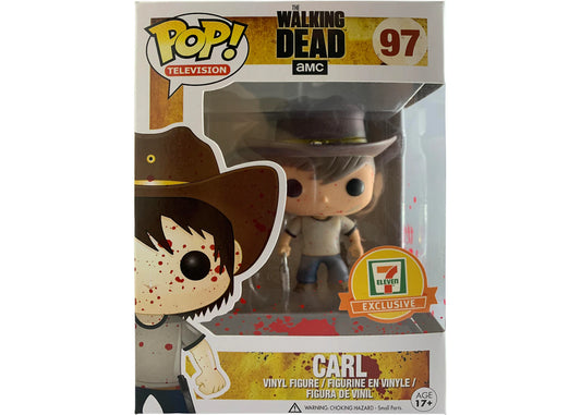 Funko Pop! The Walking Dead Carl 97 7-Eleven Exclusive (VAULTED) + Free Protector