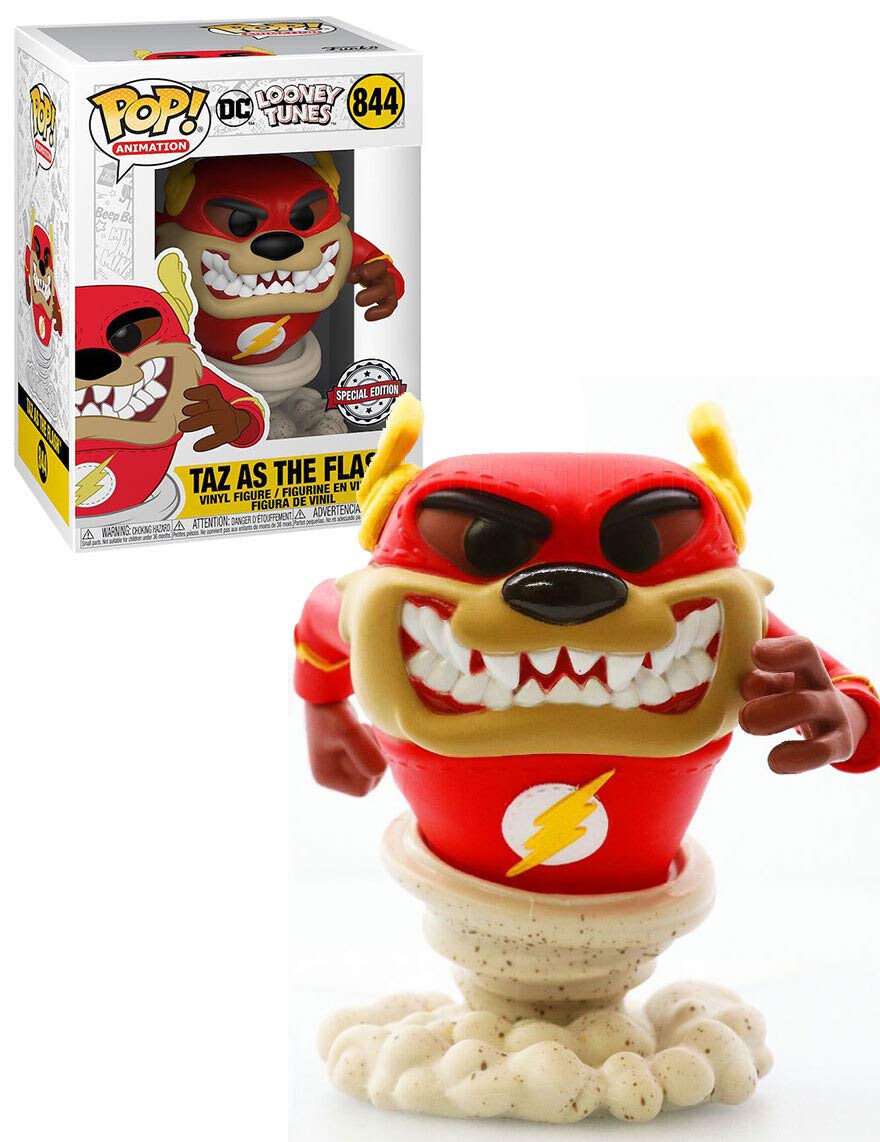 Funko Pop! DC Looney Tunes Taz as the Flash 844 Special Edition (VAULTED) + Pop Protector