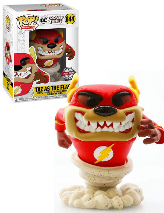 Funko Pop! DC Looney Tunes Taz as the Flash 844 Special Edition (VAULTED) + Pop Protector