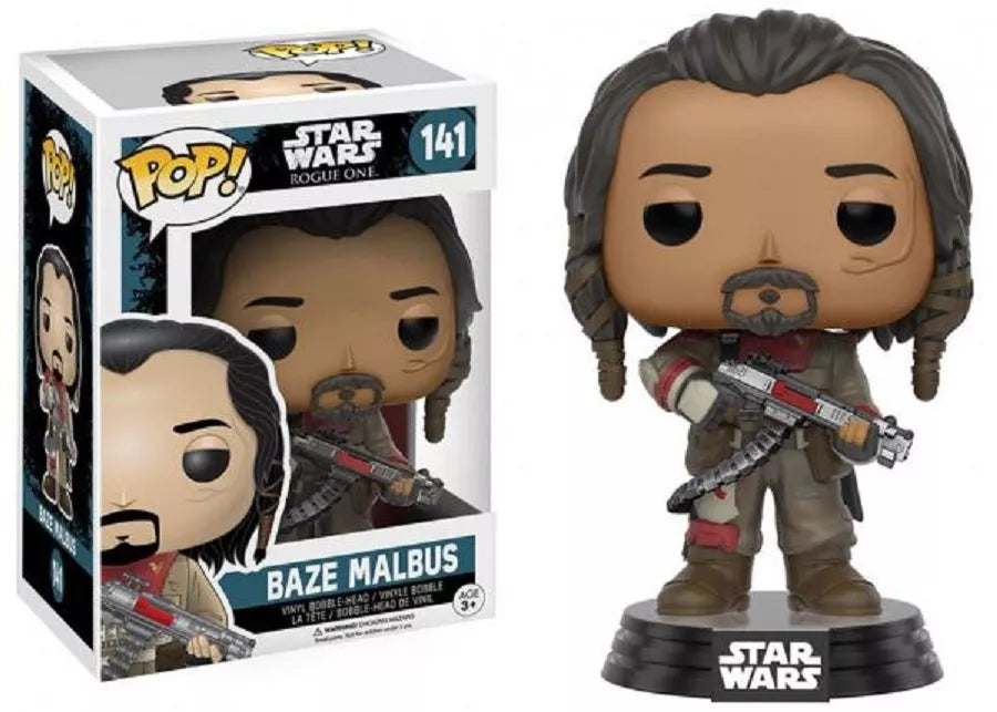 Funko Pop! Star Wars - Baze Malbus 141 + Free Protector (VAULTED)