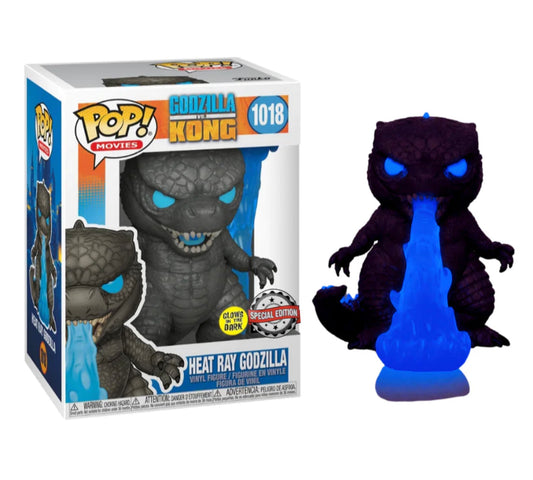 Funko Pop! Godzilla VS. Kong Heat Ray Godzilla 1018 Glows in the Dark Special Edition + Free Protector