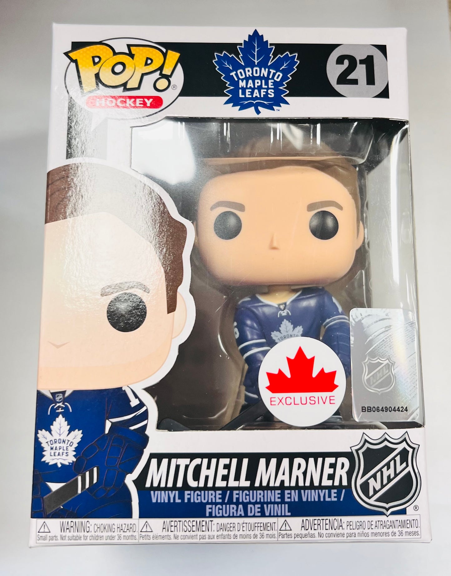 Funko Pop! Hockey NHL Toronto Maple Leafs - Mitchell Marner 21 Canada Exclusive (VAULTED) + Free Protector