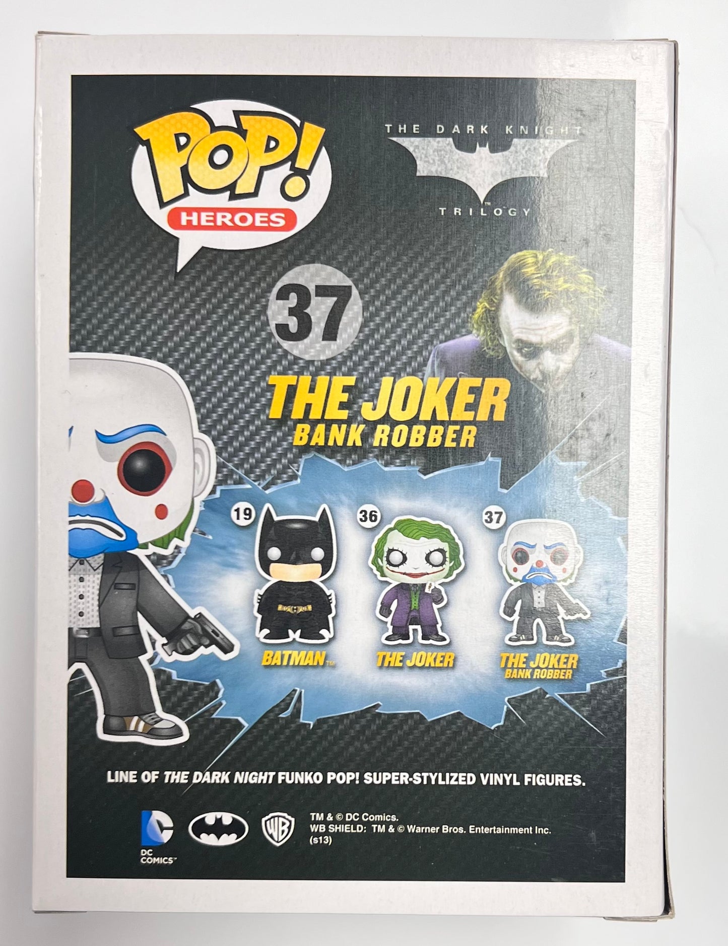 The Joker ( Bank Robber) #37 Pop Funko The Dark Knight + Pop Protector