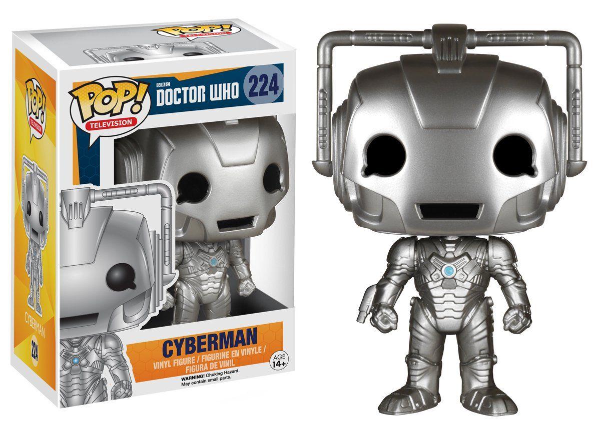 Funko Pop! Doctor Who - Cyberman 224 Figure + Pop Protector (blemish in corner of box)