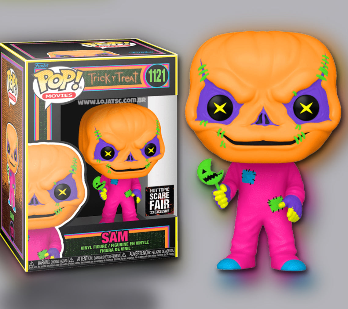 Funko Pop! Trick ‘r Treat : Sam 1121 Hot Topic Scare Fair 2023 Exclusive + Pop Protector