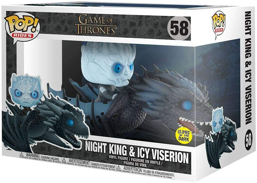 Funko Pop! Rides: Game of Thrones Night King & Icy Viserion 58 Glows in the Dark (VAULTED)