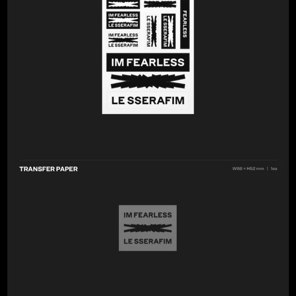 K-pop Le Sserafim - Fearless (1st Mini Album) Vol. 1 Black Petrol Ver.