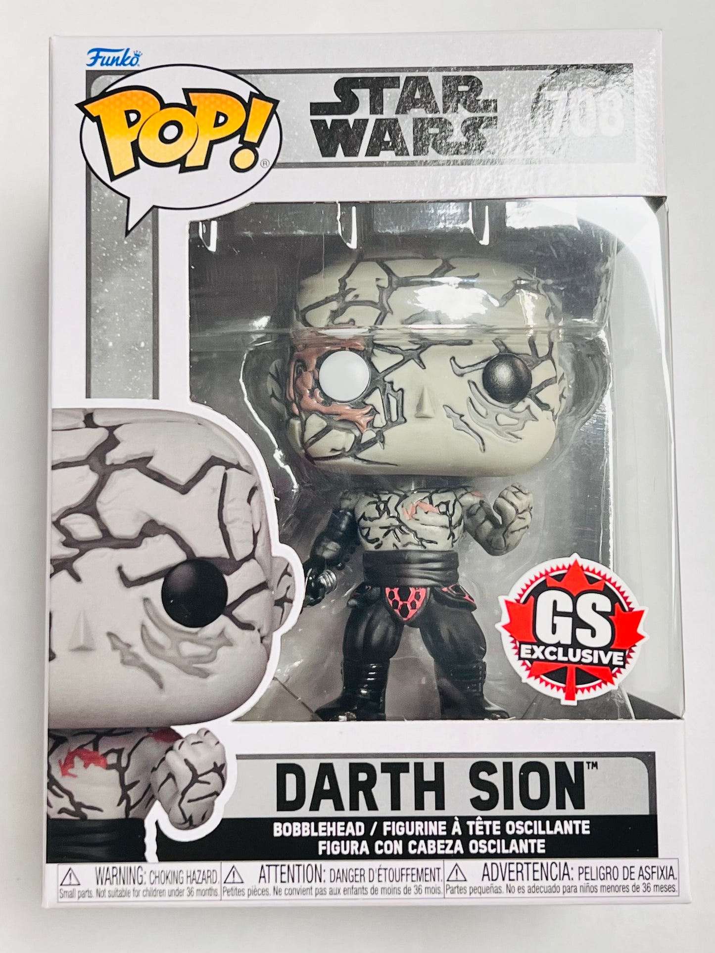 Funko Pop! Star Wars Darth Sion 708 GameStop Exclusive + Free Protector