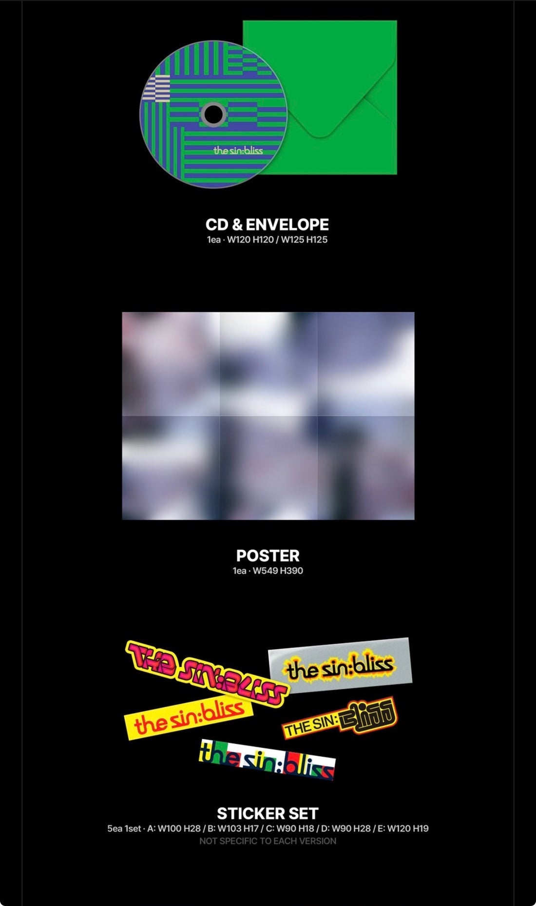 (PRE-ORDER) K-POP ENHYPEN - THE SIN: BLISS (4 VERSIONS) RANDOM