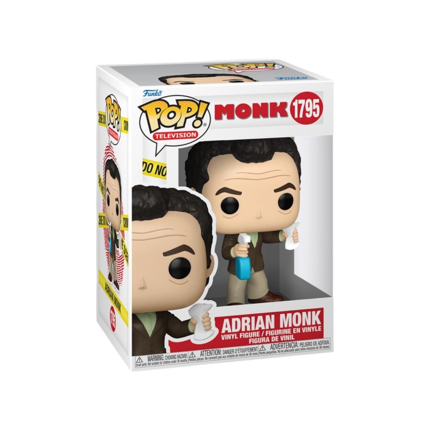 Funko Pop! Monk - Adrian Monk 1795 Figure + Pop Protector