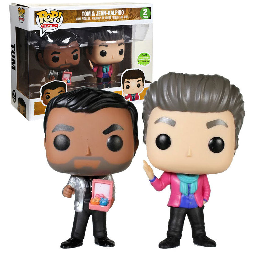 Funko Pop! Parks and Recreation Tom & Jean-Ralphio Funko 2018 Spring Convention Exclusive + Free Protector