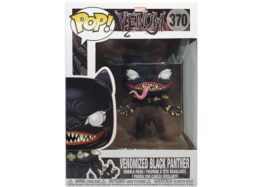 Funko Pop! Marvel Venom : Venomized Black Panther 370 (VAULTED) + Pop Protector
