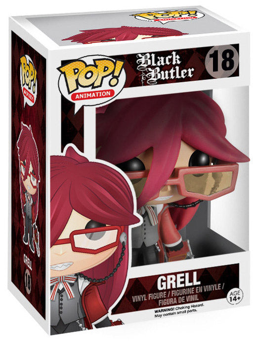 Funko Pop! Black Butler Grell 18 + Free Protector (box-ware)