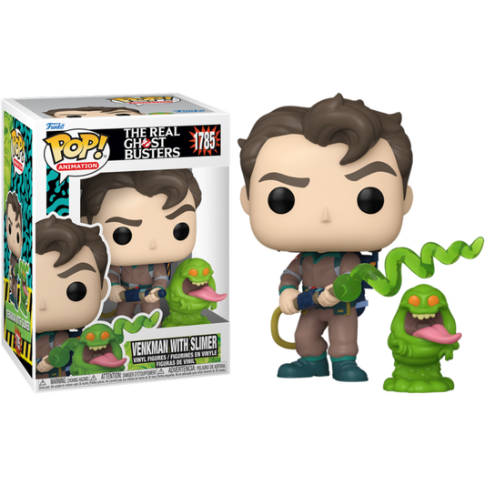 Funko Pop! The Real Ghostbusters : Venkman with Slimer 1785 + Pop Protector