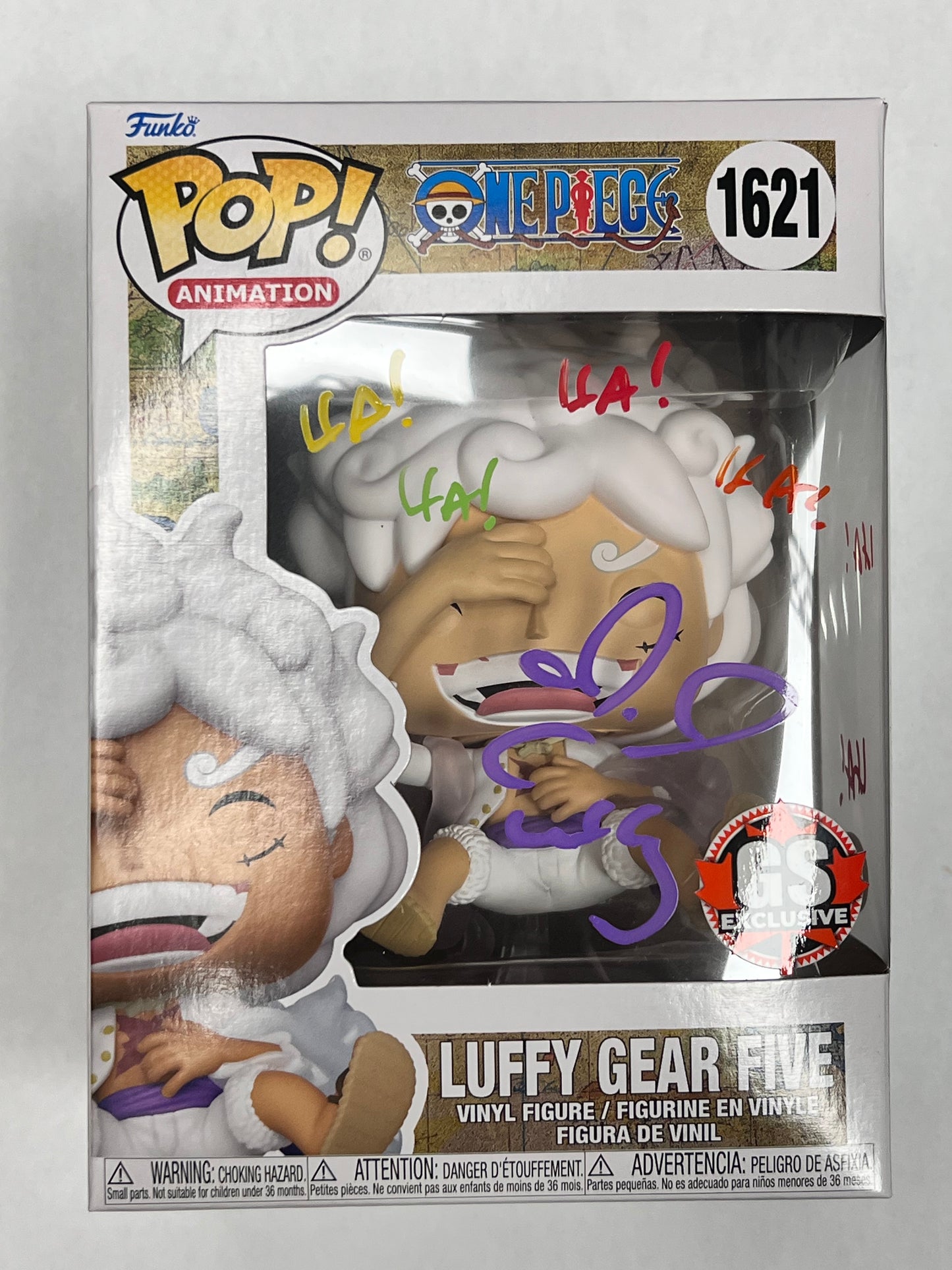Funko Pop! One Piece - Certified Autograph Signed by Colleen Clickenbeard Luffy Gear 5 1621 GameStop Exclusive Figure + Pop Protector