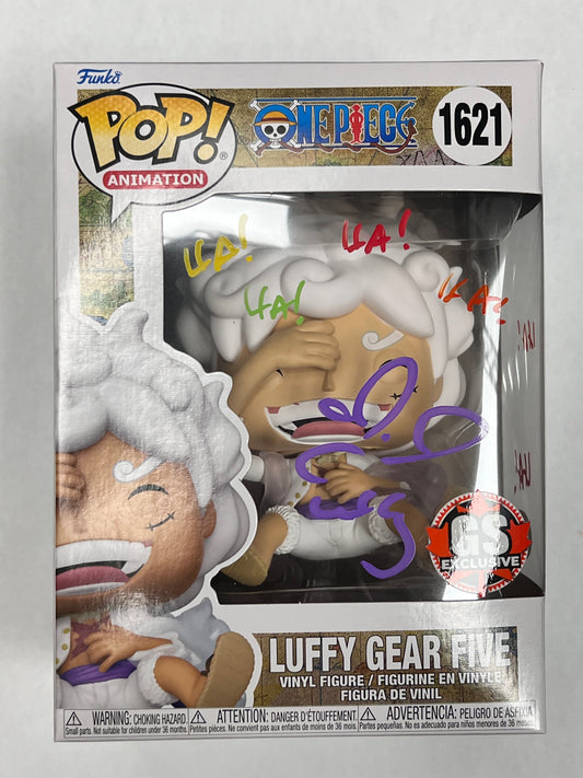 Funko Pop! One Piece - Certified Autograph Signed by Colleen Clickenbeard Luffy Gear 5 1621 GameStop Exclusive Figure + Pop Protector