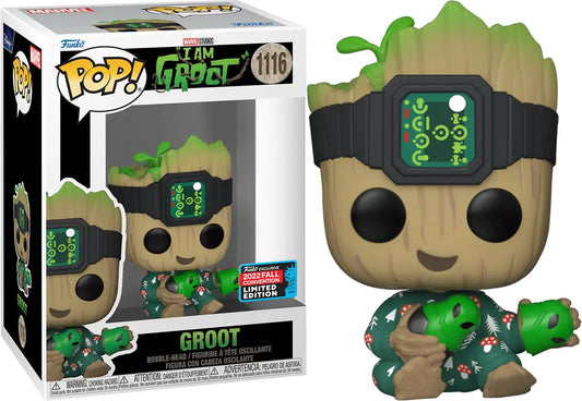 Funko Pop! Marvel Studios I Am Groot - Groot 1116 Funko 2022 Fall Convention Exclusive + Free Protector