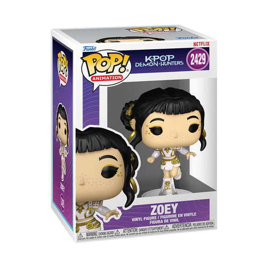 Funko Pop! K-pop Demon Hunters Wave 2 Zoey 2429 Figure + Pop Protector