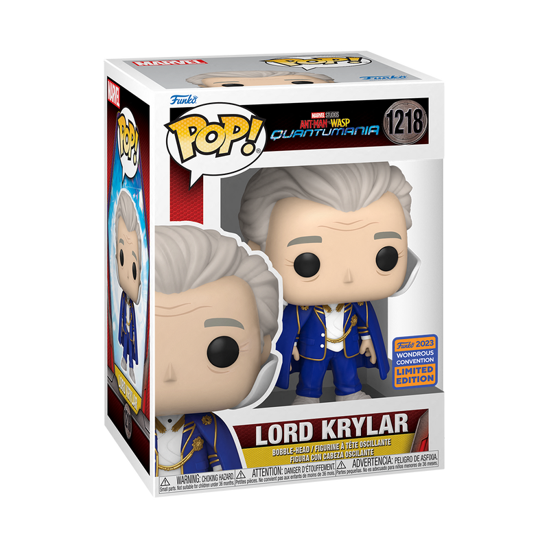 Funko POP! Marvel Ant Man and the Wasp - Lord krylar 202 Wondrous convention + PROTECTOR!