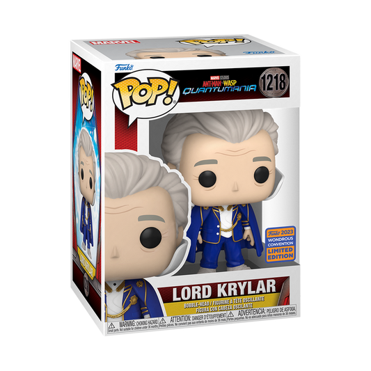 Funko POP! Marvel Studios Ant-Man and the Wasp - Lord Krylar 1218 2023 Wondrous Convention Exclusive + PROTECTOR!