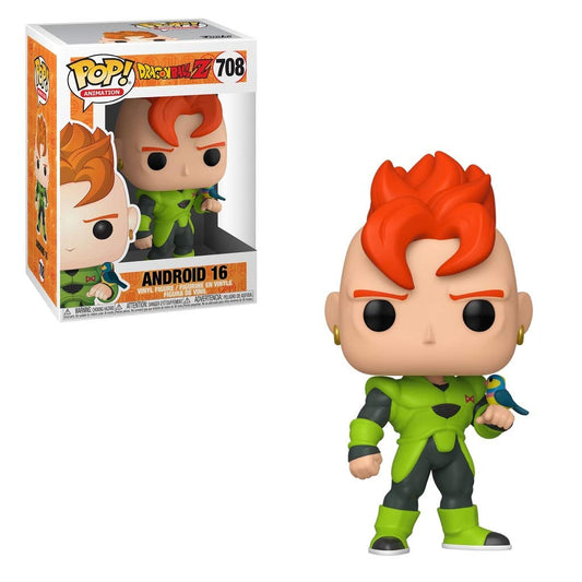 Funko Pop! Dragon Ball Z - Android 16 708 + PoP Protector (VAULTED)