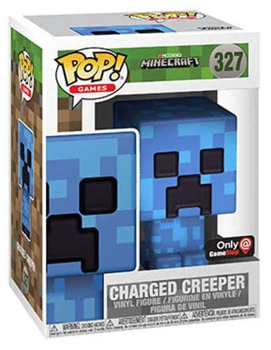 Funko Pop! Minecraft : Charged Creeper GameStop Exclusive 327 (VAULTED) + Free Protector