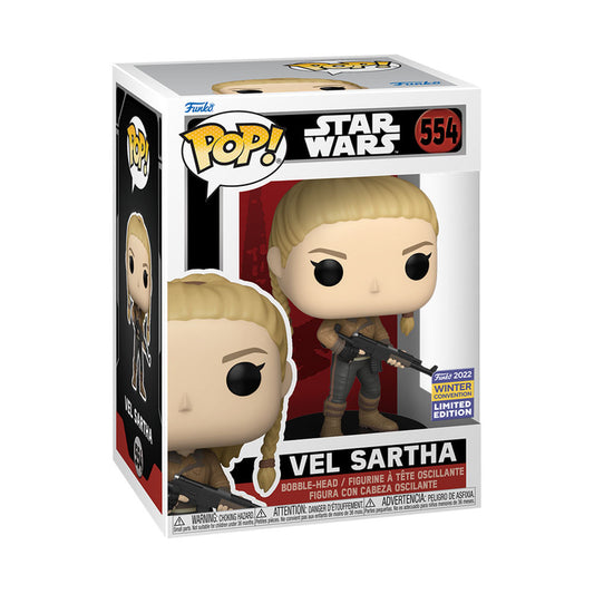 Funko Pop! Star Wars Vel Sartha 554 Funko 2022 Winter Convention Limited Edition + Free Protector