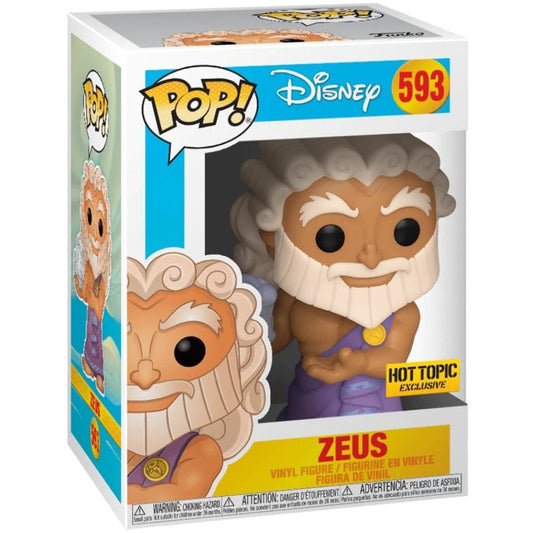 Funko Pop! Disney Hercules Zeus 593 Hot Topic Exclusive + Free Protector
