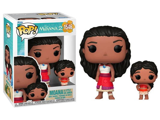 Funko Pop! Disney Moana 2 - Moana & Little Sis Simea 1546 + Free Protector