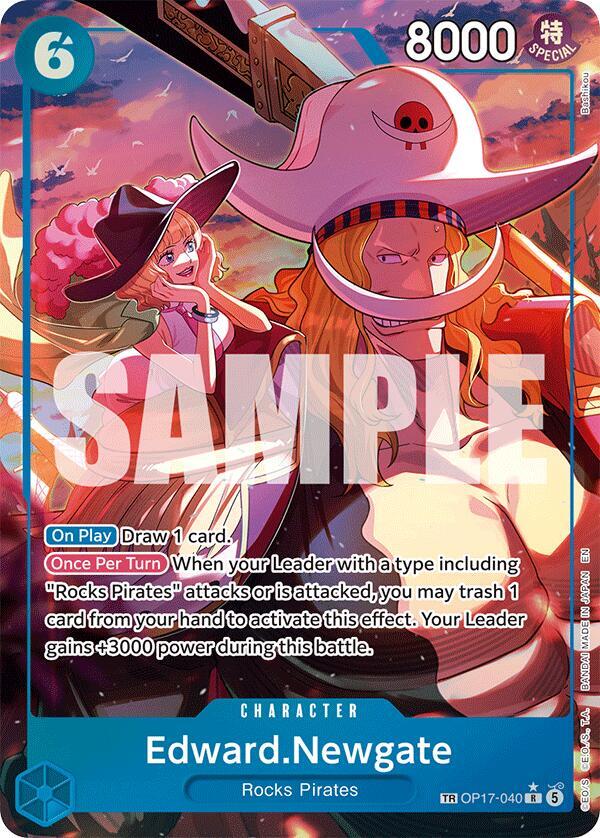 One Piece TCG! Edward.Newgate (040) (TR) - The World's Strongest Warriors (OP17)