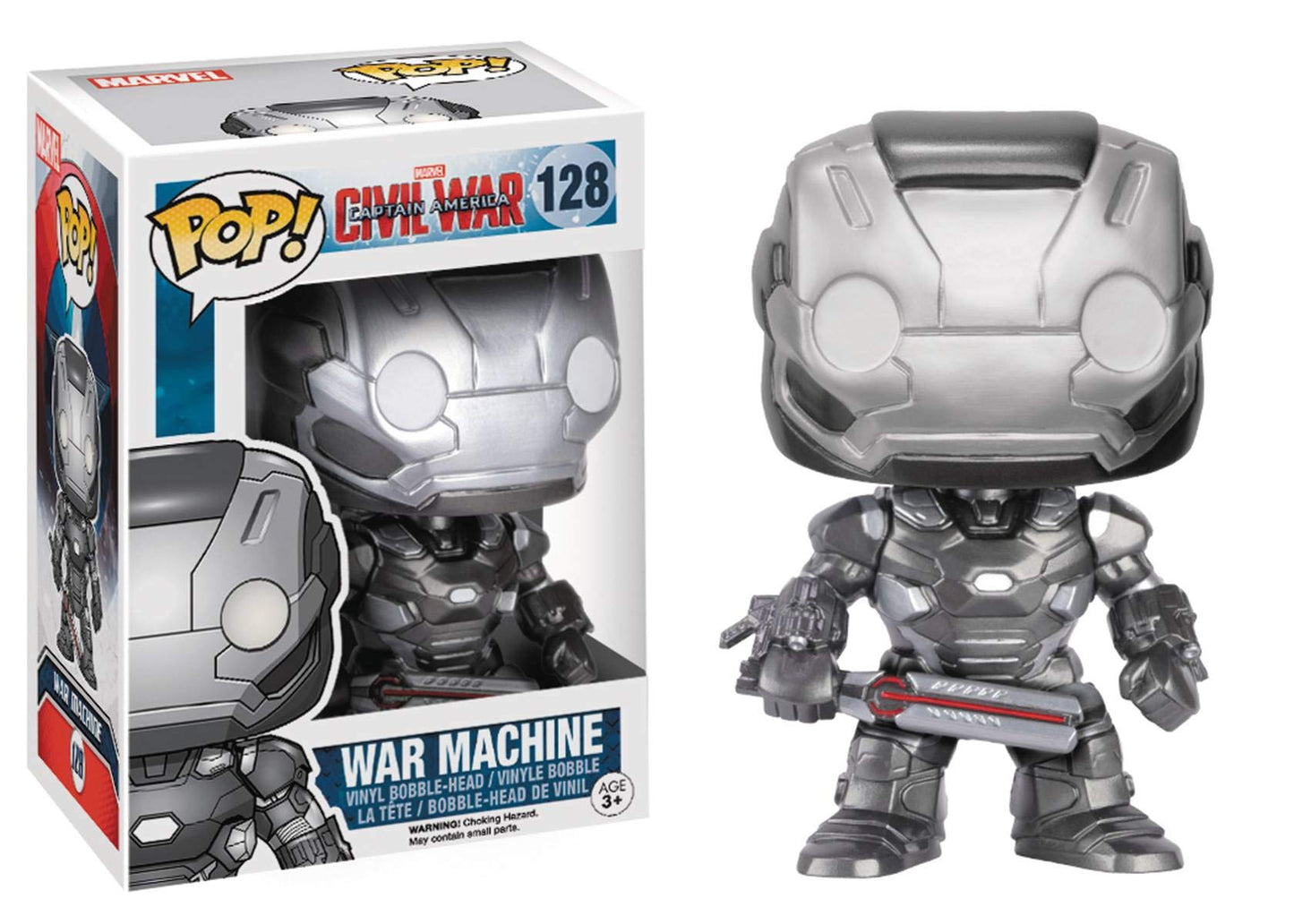 Funko POP! Marvel Civil War #128 - War Machine + Protector!