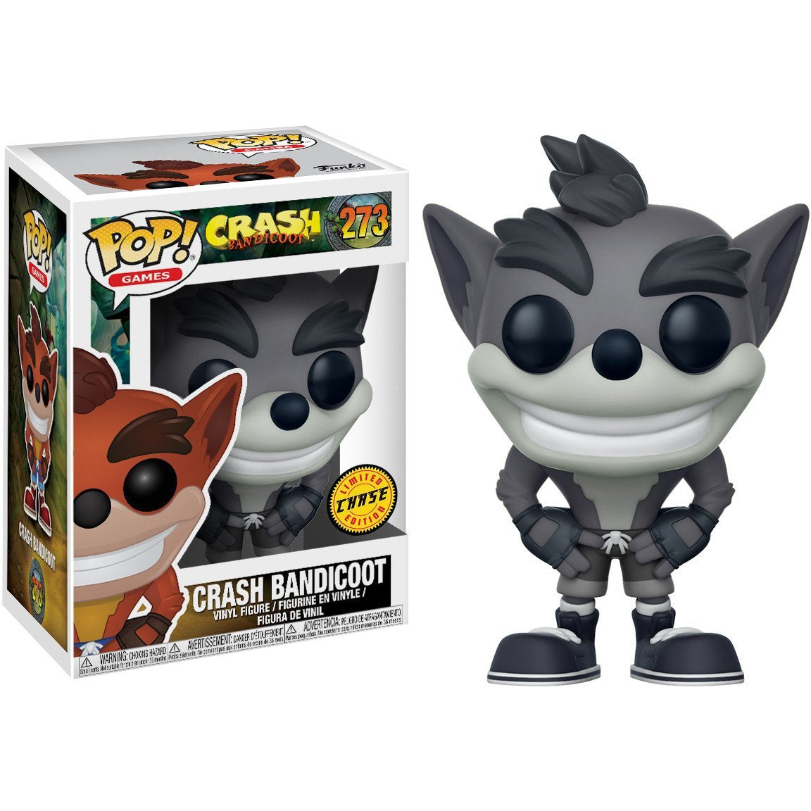 Funko POP! Games: Crash Bandicoot #273 CHASE + Protector