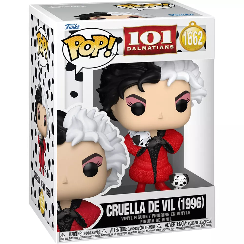 Funko Pop! Disney 101 Dalmatians - Cruella De Vil (1996) Figure 1662 + Pop Protector