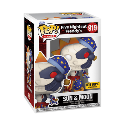 Funko Pop! FNAF : Five Nights at Freddy’s Sun & Moon 919 Hot Topic Exclusive + Pop Protector