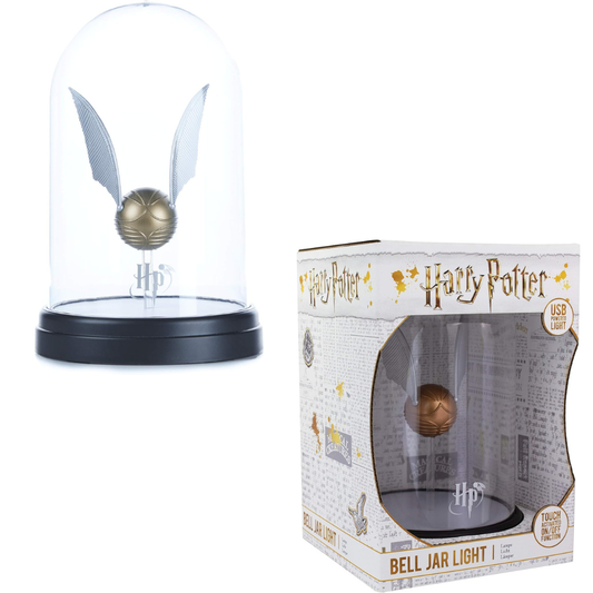 Harry Potter Golden Snitch in Bell Jar Light - USB Powered Light Touch Activated