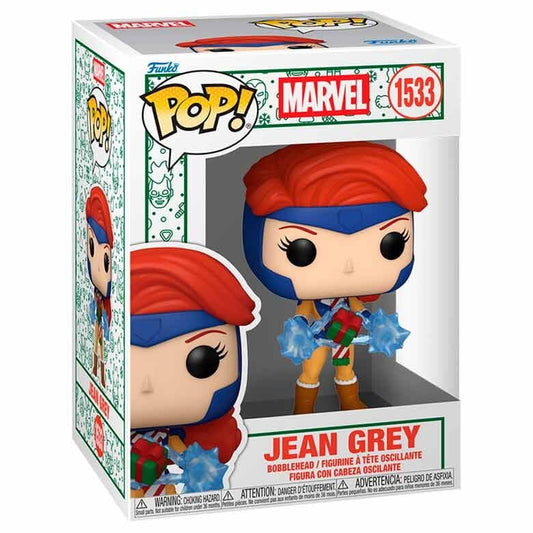 Funko Pop! Marvel X-Men Christmas Edition Jean Grey 1533 Figure + Pop Protector